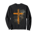 Cross Distressed 90S Goth Grunge Sweatshirt - Unique Graphic Men Women - T-Shirt, Sweatshirt, Hoodie