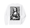 Mona Lisa Art Y2K Back Streetwear Sweatshirt - Trendy Graphic Unisex - T-Shirt, Sweatshirt, Hoodie