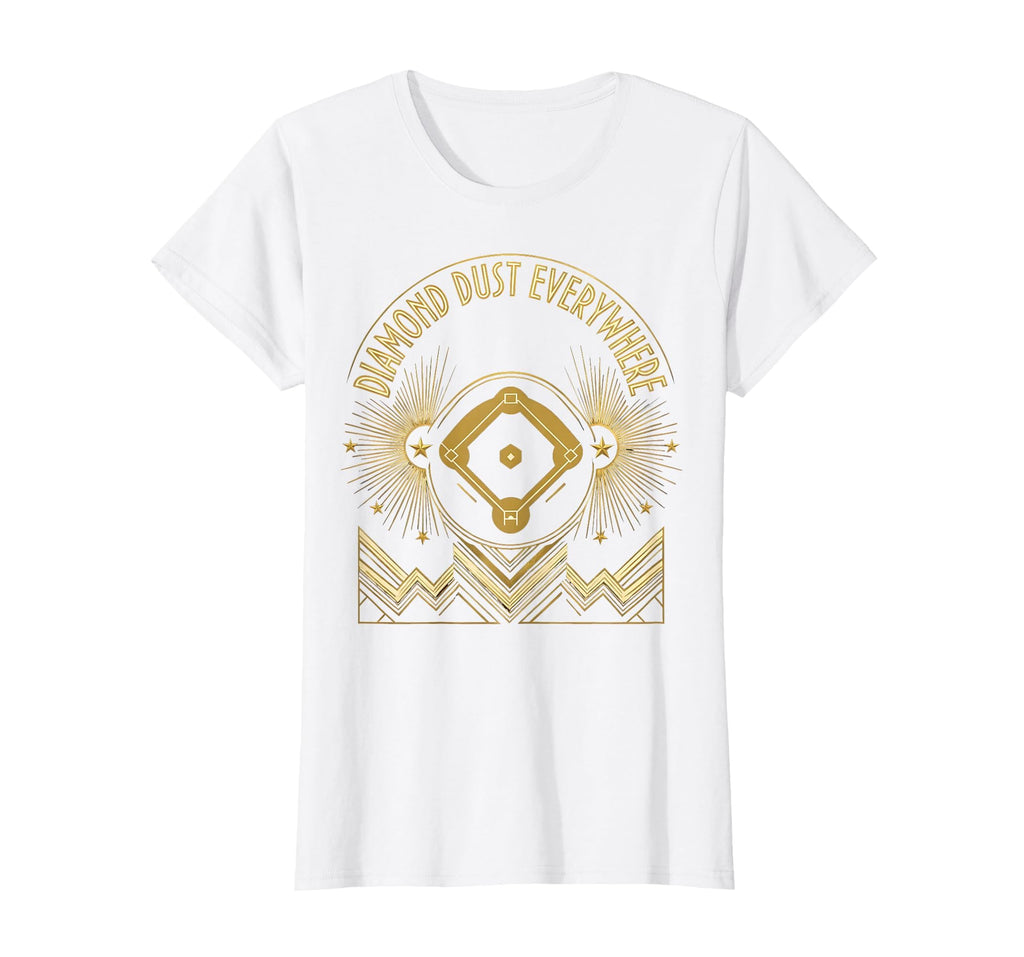 Diamond Dust Everywhere Baseball Mom T-Shirt - Graphic Print Men Women - T-Shirt, Sweatshirt, Hoodie