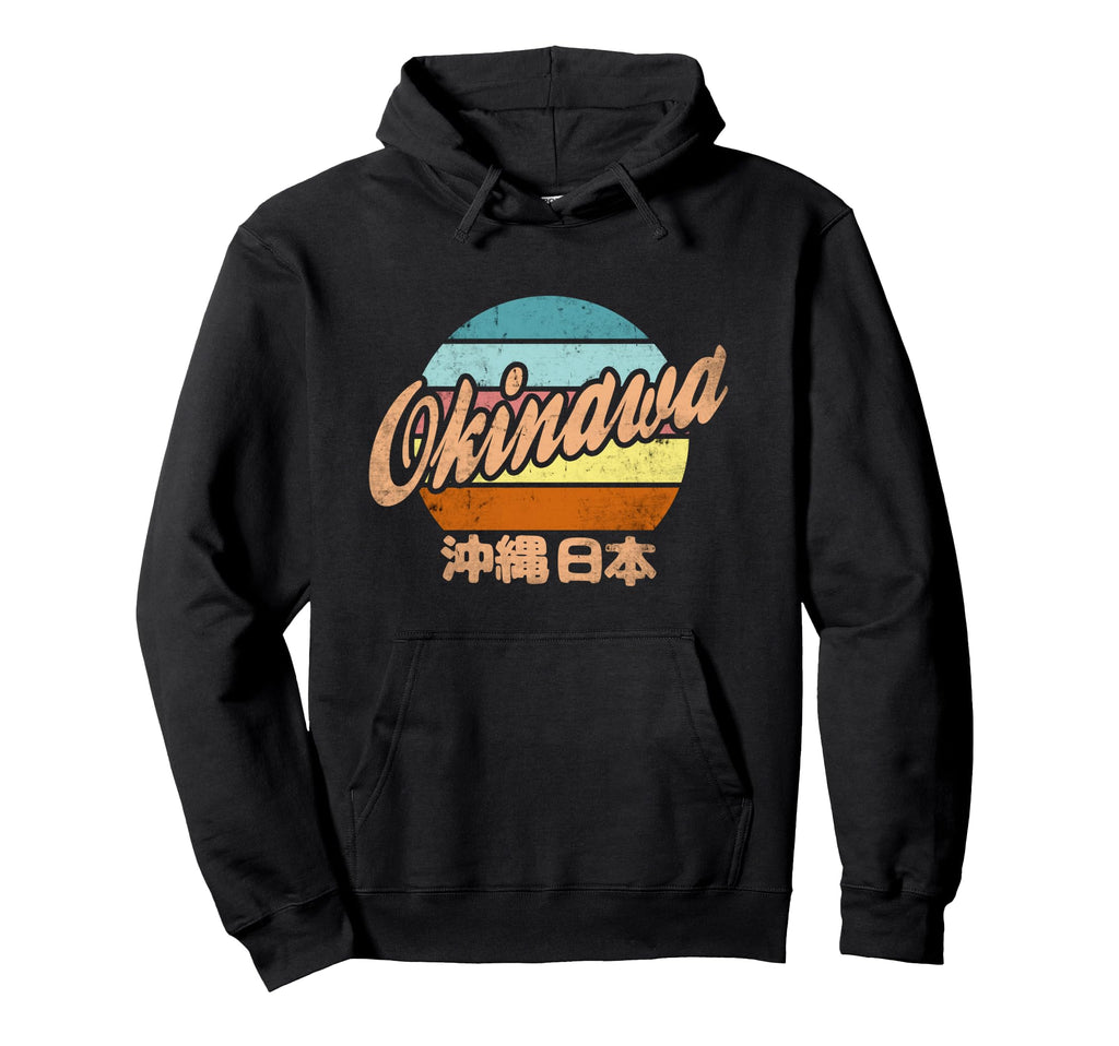 Okinawa Japan Kanji Character Circular Hoodie - Custom Art Print Unisex - T-Shirt, Sweatshirt, Hoodie