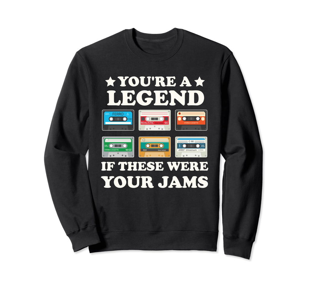 Funny Cassette 80S 90S Mixed Tape Music Sweatshirt - Unique Graphic Unisex - T-Shirt, Sweatshirt, Hoodie