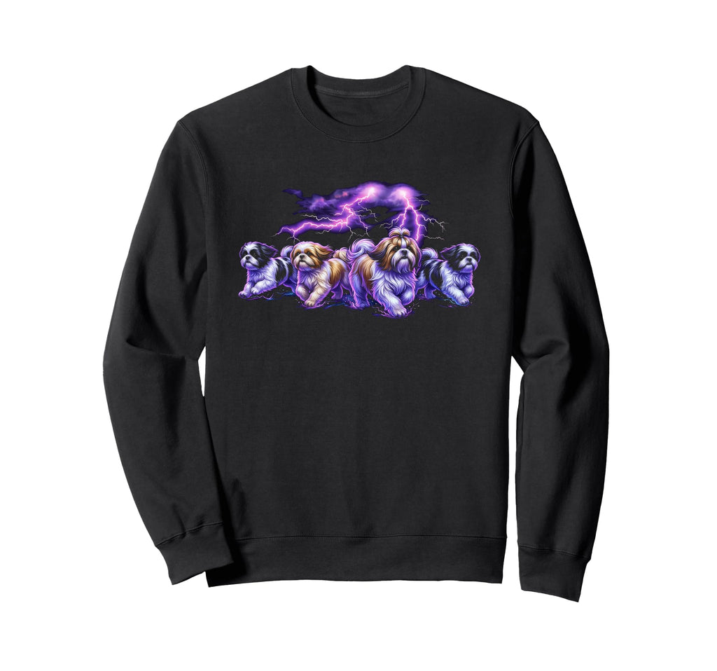 Shih Tzu 90S Dog Lover 80S Shih Tzu Sweatshirt - Graphic Print Men Women - T-Shirt, Sweatshirt, Hoodie