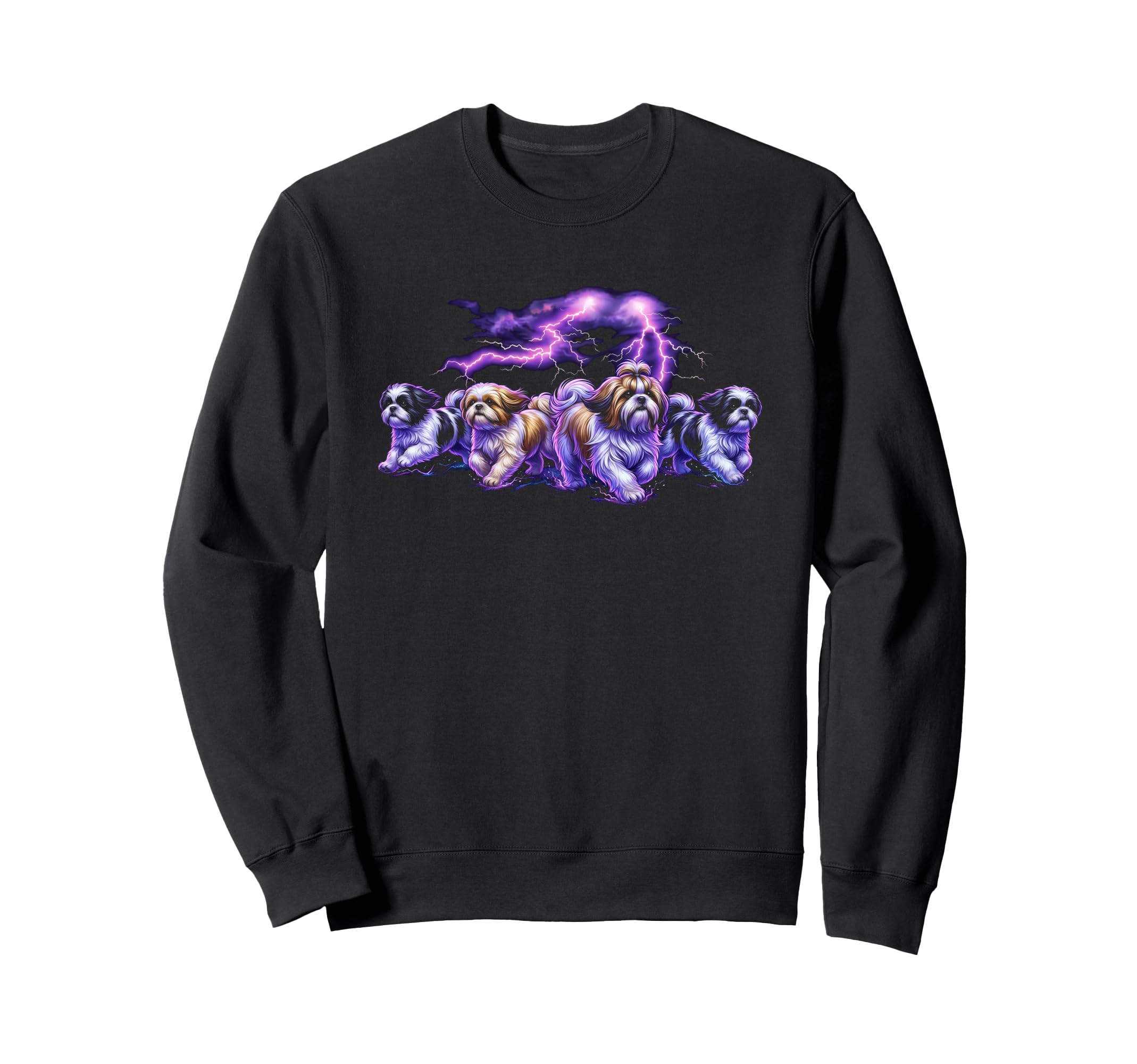 Shih Tzu 90S Dog Lover 80S Shih Tzu Sweatshirt - Graphic Print Men Women - T-Shirt, Sweatshirt, Hoodie