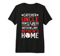 Mens Baseball Catcher Uncle Funny Uncle T-Shirt - Graphic Print for Adults - T-Shirt, Sweatshirt, Hoodie