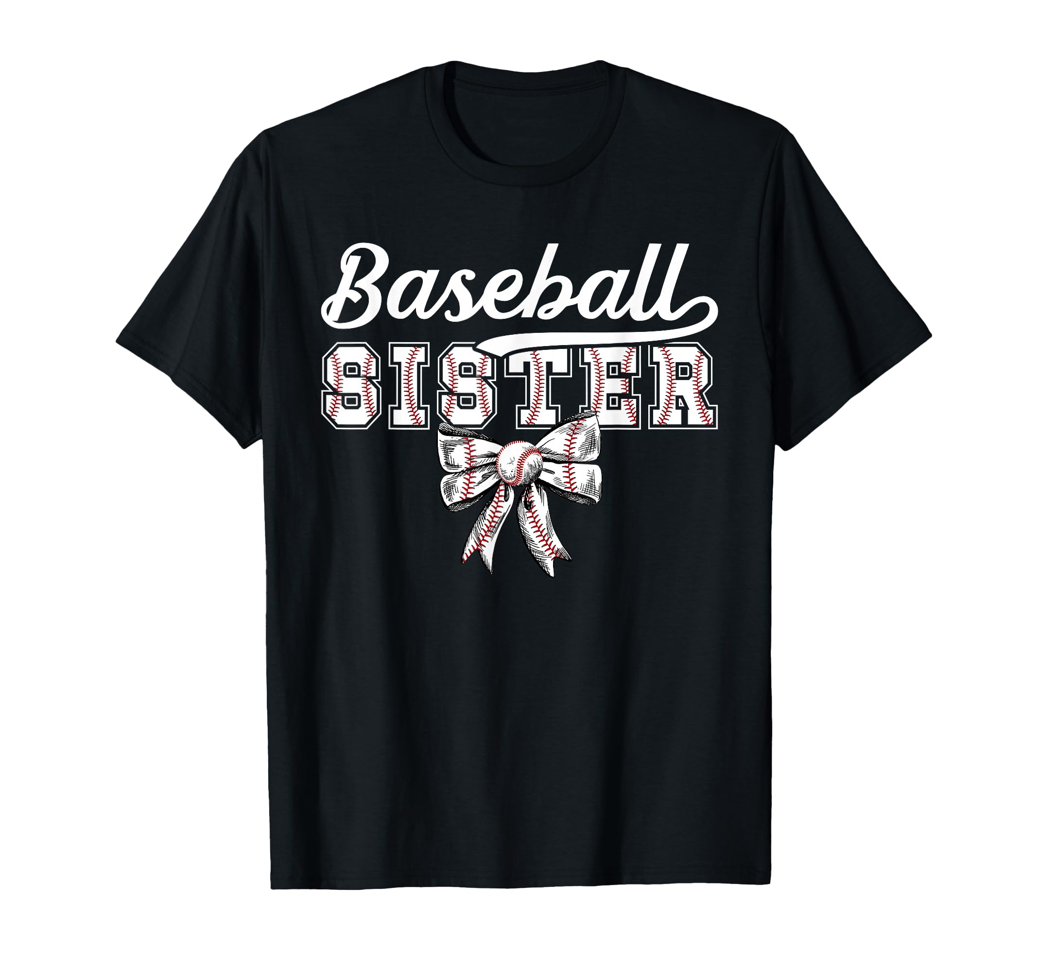 Baseball Sister Coquette Sister T-Shirt - Custom Art Print Men Women - T-Shirt, Sweatshirt, Hoodie
