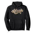 Adonis Name 70S Inspired Distressed Hoodie - Novelty Apparel for Adults - T-Shirt, Sweatshirt, Hoodie