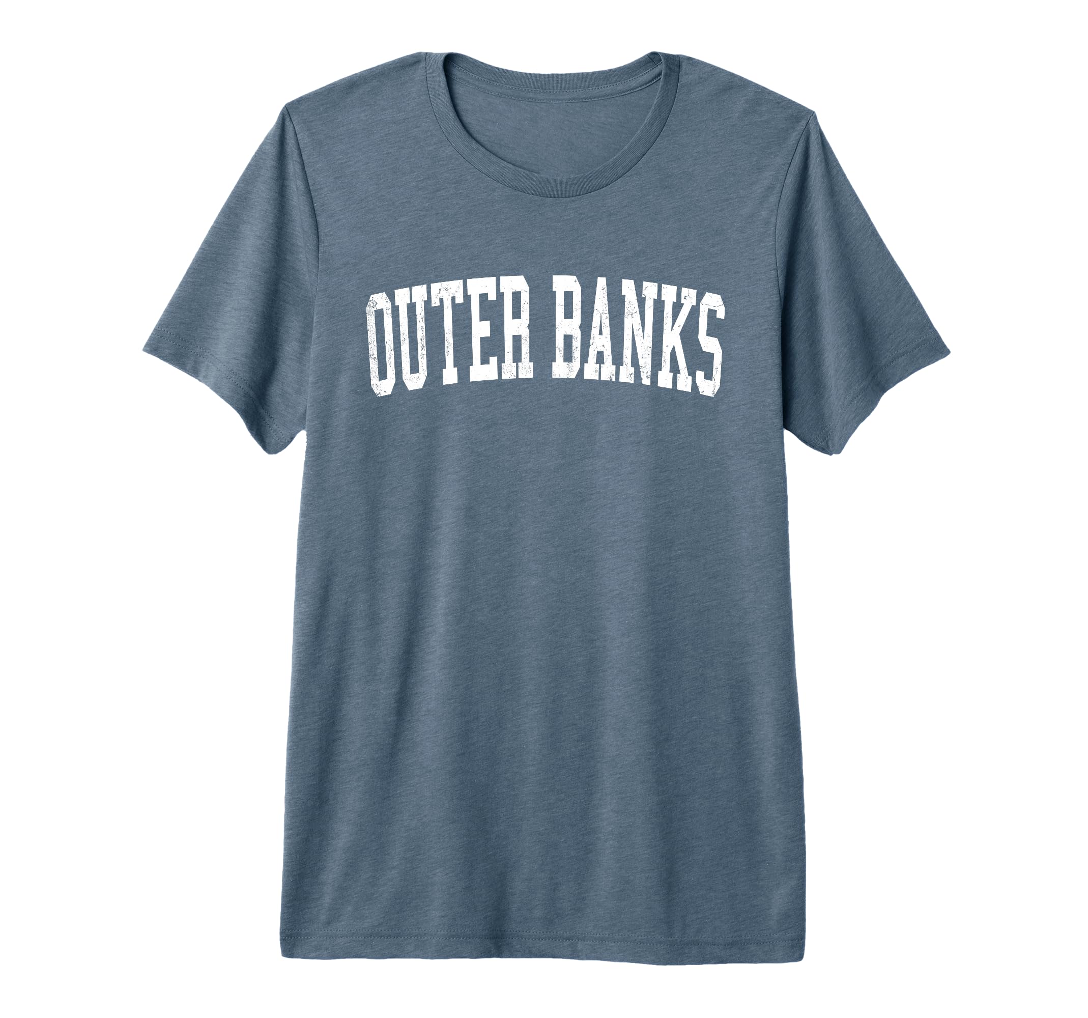 Outer Banks Distressed White Varsity Tri T-Shirt - Graphic Print Men Women - T-Shirt, Sweatshirt, Hoodie