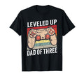 Leveled Up To Dad Three Father 3Rd T-Shirt - Minimalist Print Men Women - T-Shirt, Sweatshirt, Hoodie