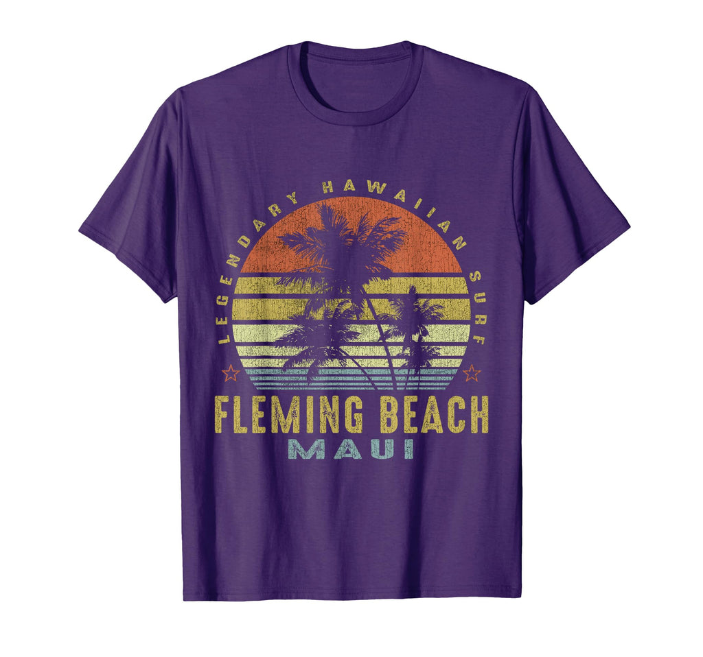 Fleming Beach Maui Palm Sunset Beach T-Shirt - Graphic Print for Adults - T-Shirt, Sweatshirt, Hoodie