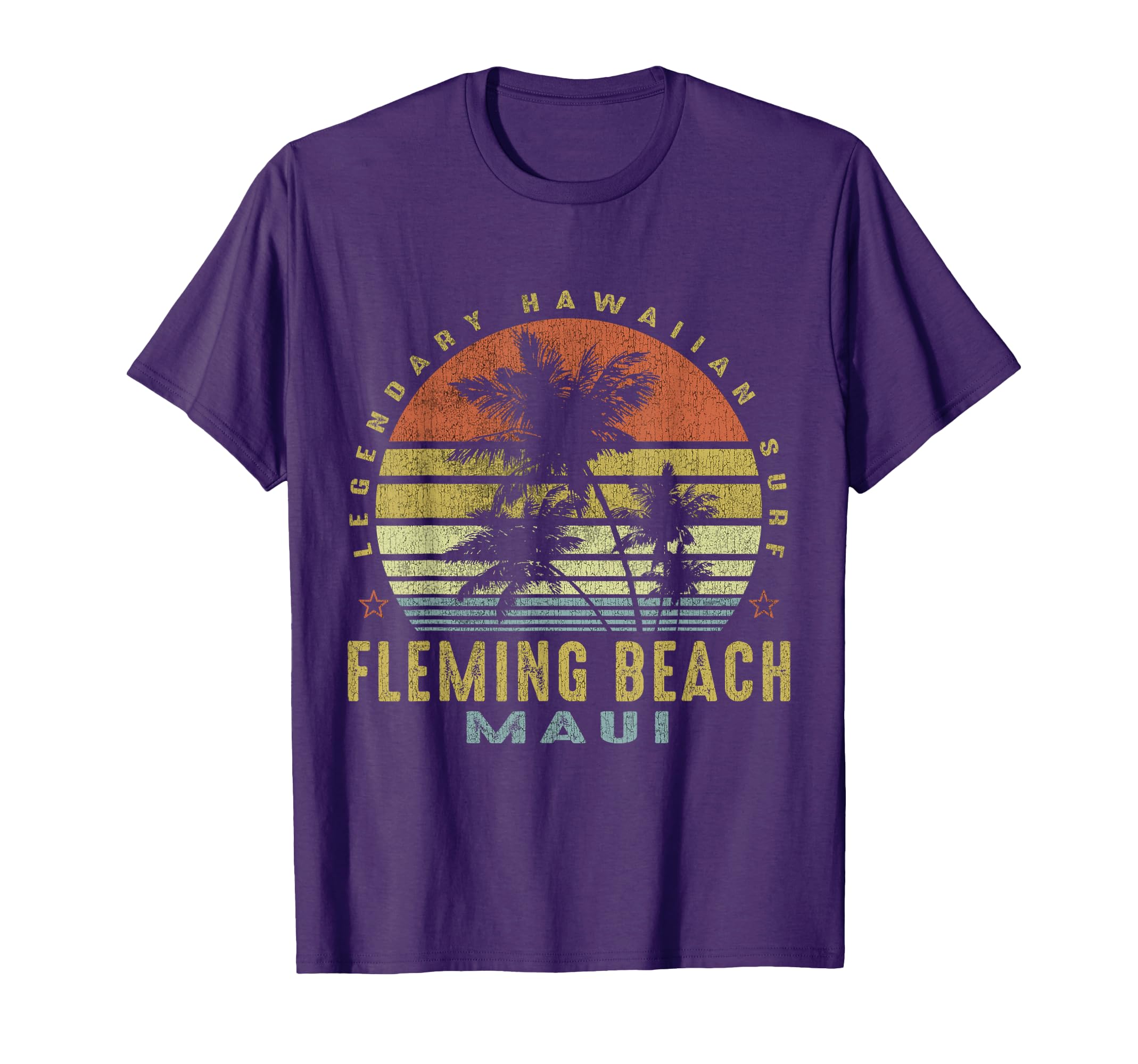 Fleming Beach Maui Palm Sunset Beach T-Shirt - Graphic Print for Adults - T-Shirt, Sweatshirt, Hoodie