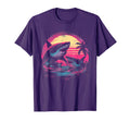 Shark Vaporwave Aesthetic Synthwave 80S 90S T-Shirt - Trendy Graphic Unisex - T-Shirt, Sweatshirt, Hoodie