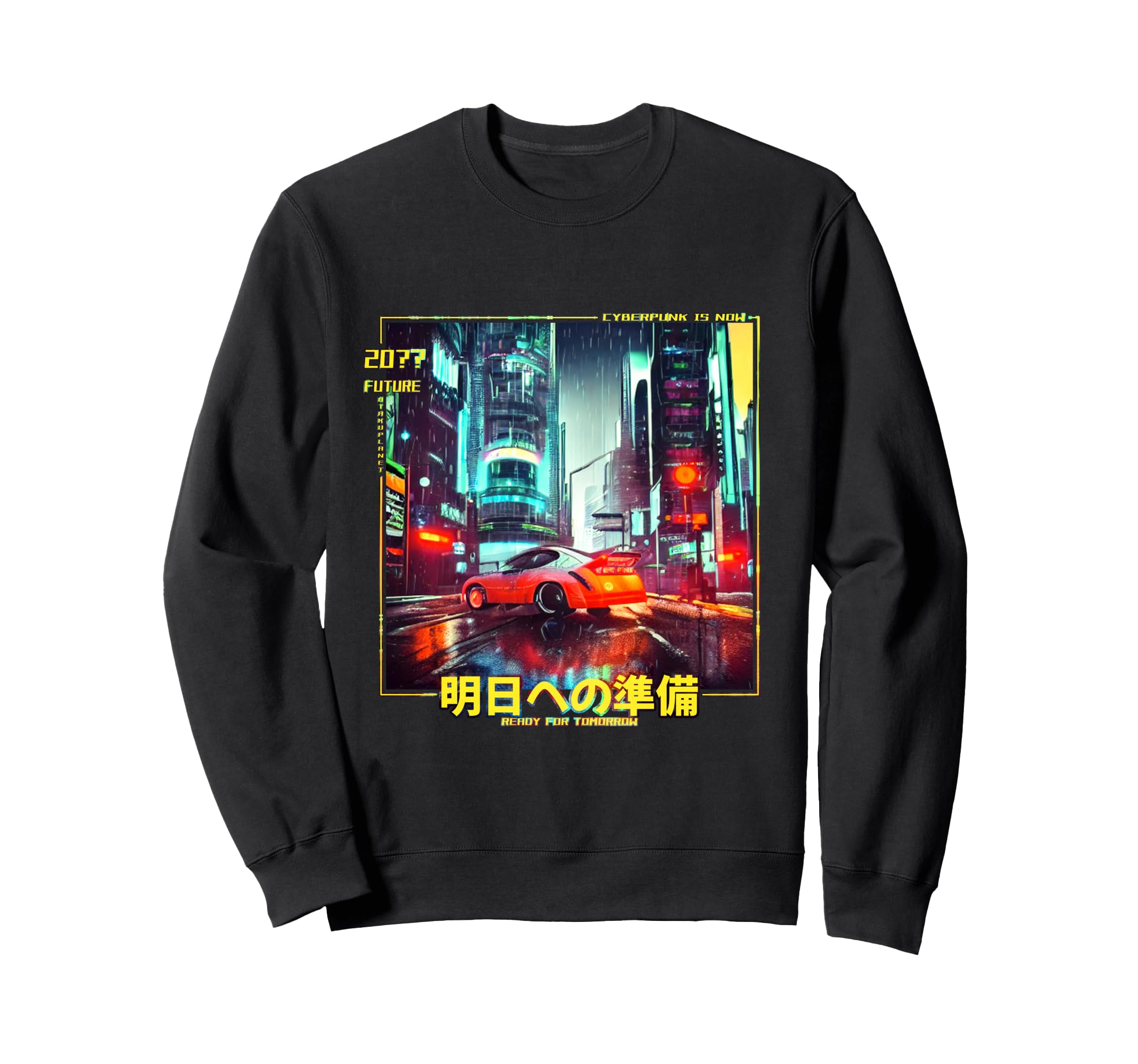 Japan Cyberpunk Car 80S 90S Sweatshirt - Casual Everyday Wear Unisex - T-Shirt, Sweatshirt, Hoodie