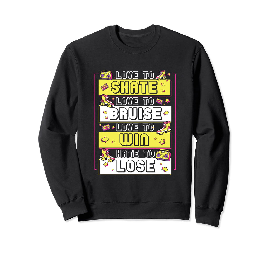 Quad Skating Groovy 80S 90S Skates Sweatshirt - Custom Art Print Men Women - T-Shirt, Sweatshirt, Hoodie