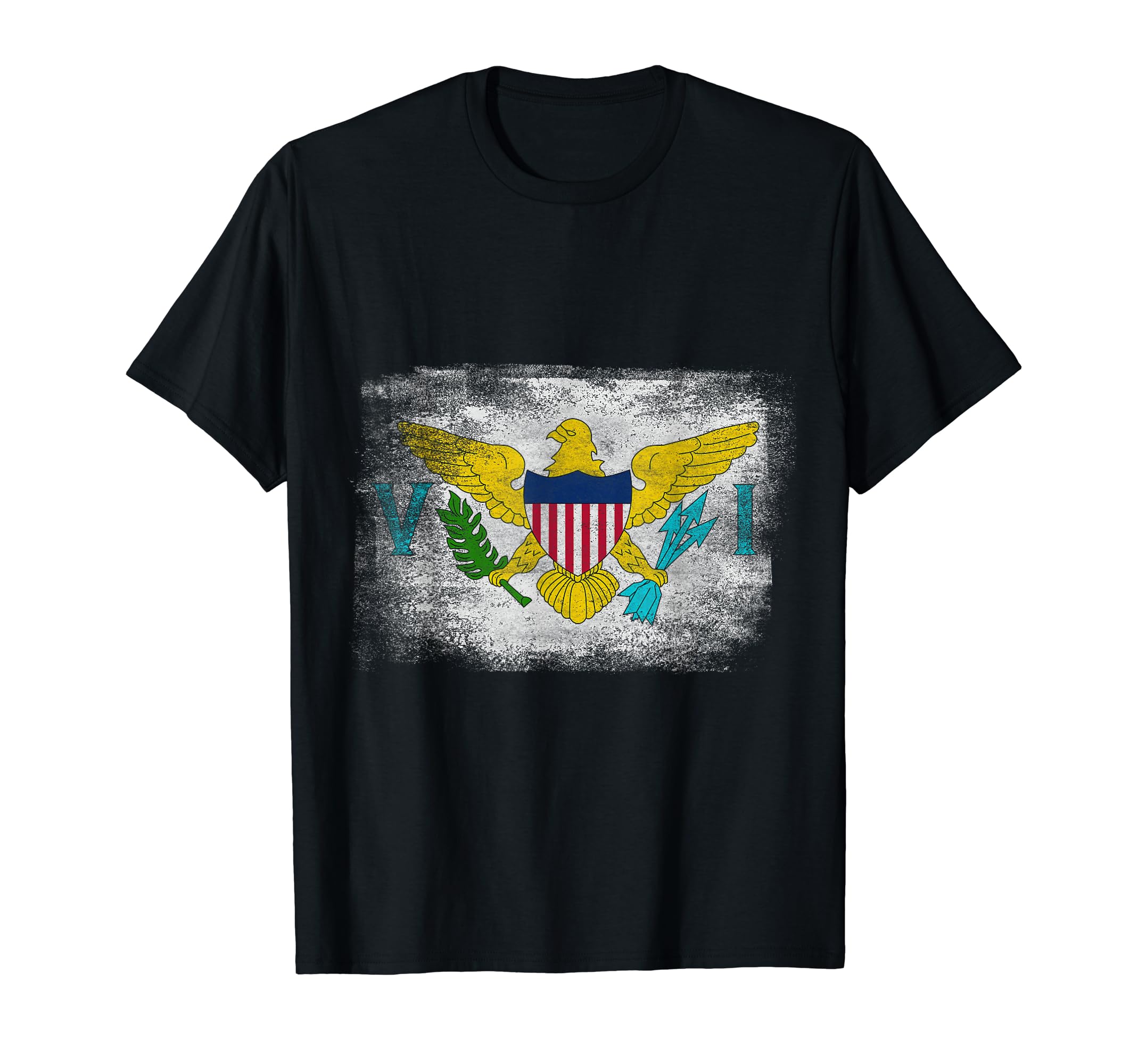 U S Virgin Islands State Flag T-Shirt - Fun Novelty Design for Adults - T-Shirt, Sweatshirt, Hoodie