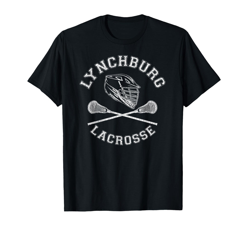 Lynchburg Lacrosse Distressed Lax T-Shirt - Aesthetic Graphic Men Women - T-Shirt, Sweatshirt, Hoodie