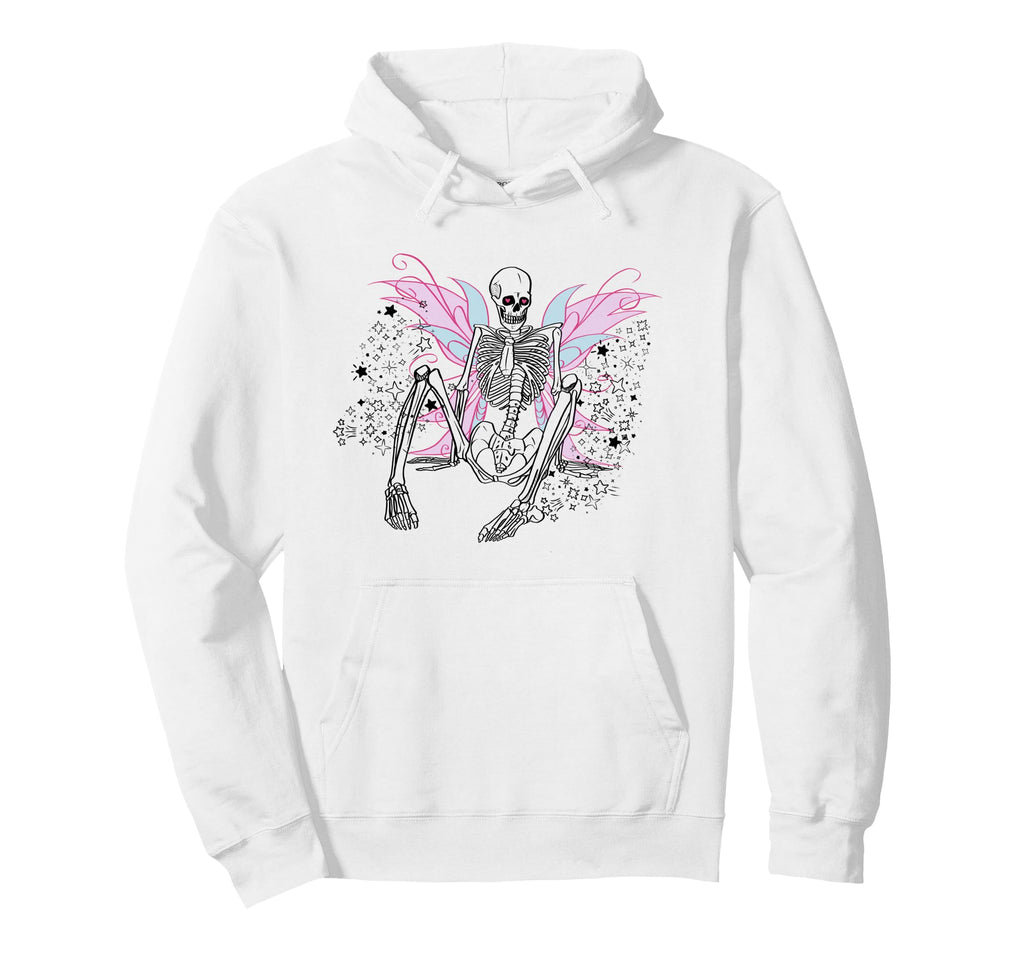 Gothic Skull Fairy Skeleton Y2K Hoodie - Fun Novelty Design Unisex - T-Shirt, Sweatshirt, Hoodie