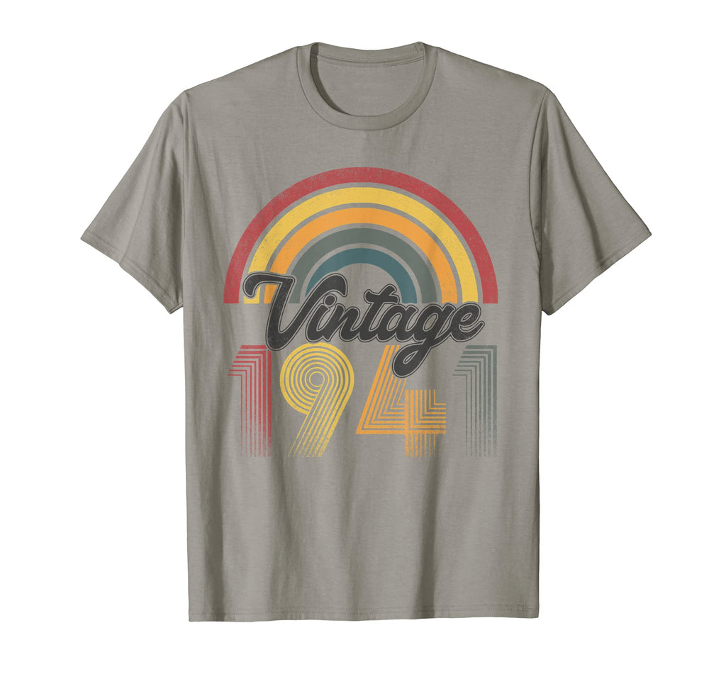1941 80Th Birthday Gift Rainbow T-Shirt - Casual Everyday Wear Unisex - T-Shirt, Sweatshirt, Hoodie