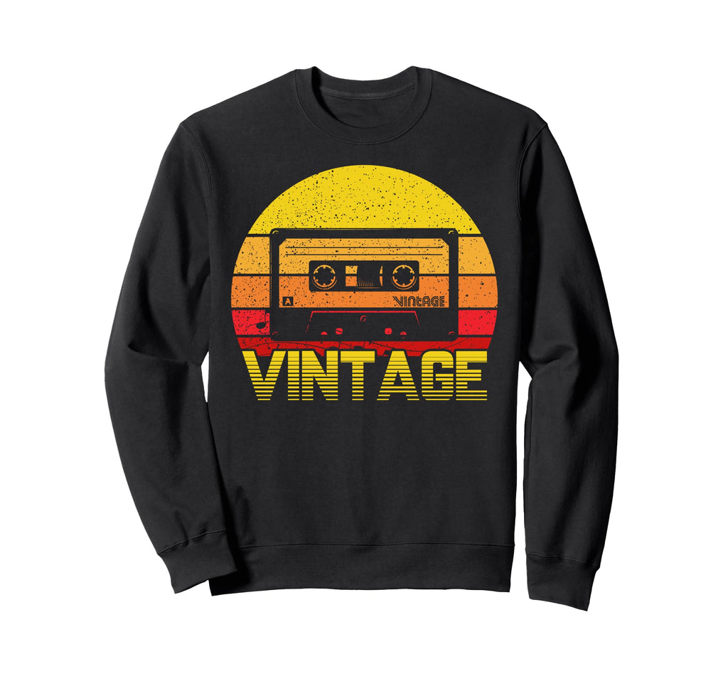 Cassette Tape 80S Eighties Sunset Sweatshirt - Unique Graphic Men Women - T-Shirt, Sweatshirt, Hoodie