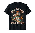 Southern Sunset Cowgirl Wild Flowers Wild T-Shirt - Unique Graphic Unisex - T-Shirt, Sweatshirt, Hoodie