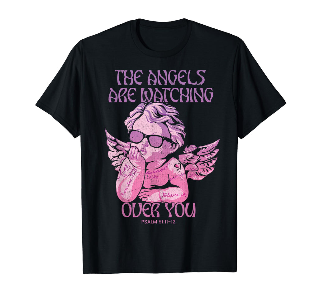 Angel Bible Verse Trendy Christian Y2K T-Shirt - Graphic Print for Adults - T-Shirt, Sweatshirt, Hoodie