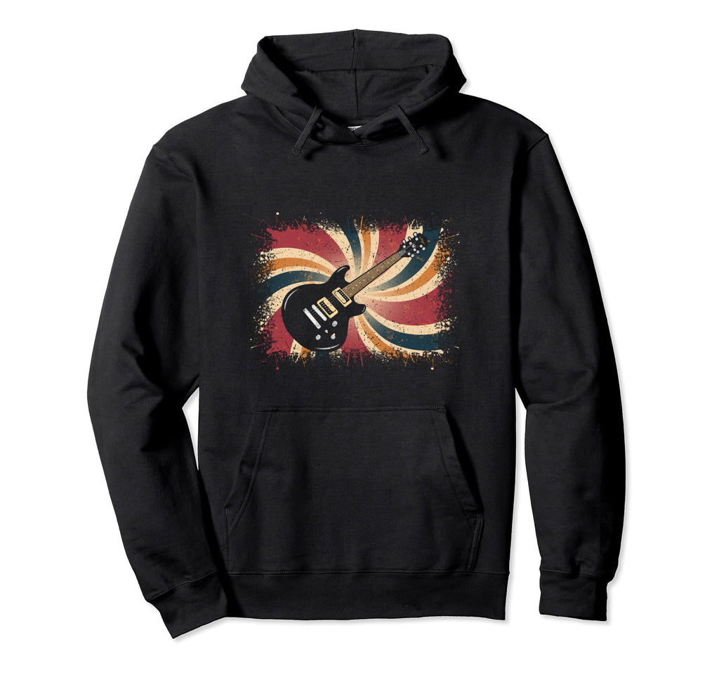 Guitar Music Band Groovy Guitarist Hoodie - Streetwear Style for Adults - T-Shirt, Sweatshirt, Hoodie