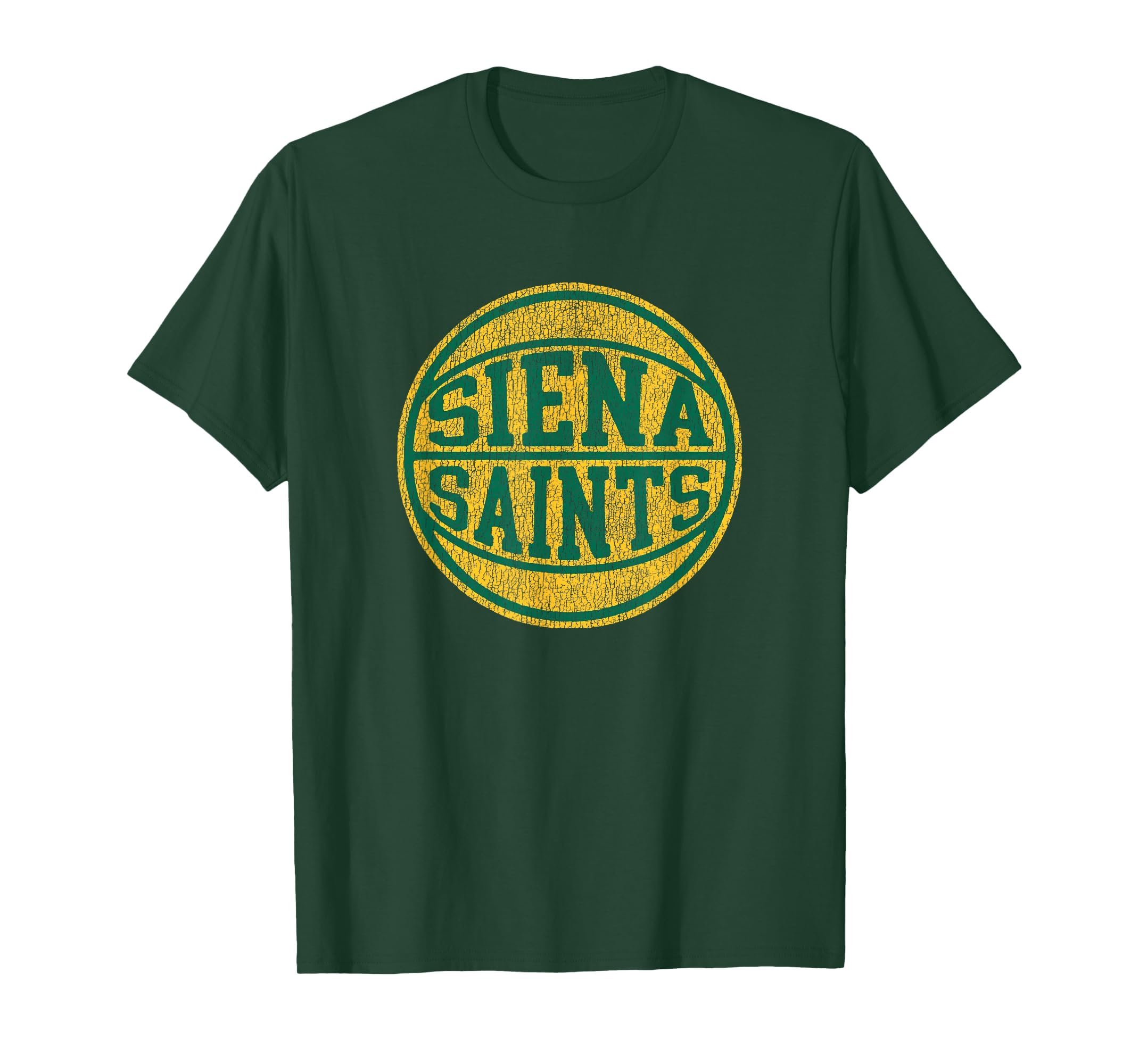 Siena College Saints Distressed Basketball T-Shirt - Graphic Print Unisex - T-Shirt, Sweatshirt, Hoodie