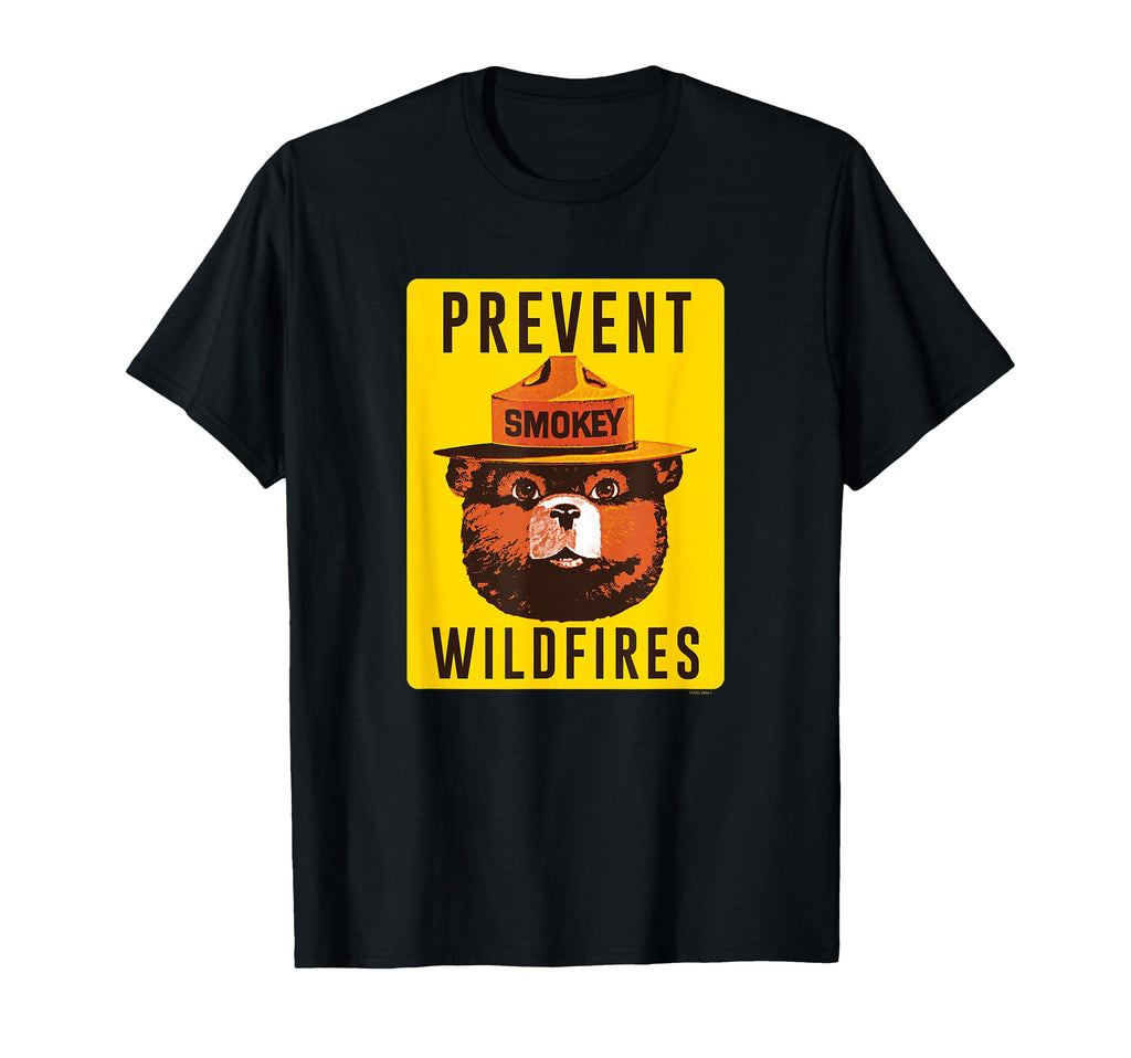 Smokey Bear Prevent Wildfires Sign T-Shirt - Aesthetic Graphic for Adults - T-Shirt, Sweatshirt, Hoodie
