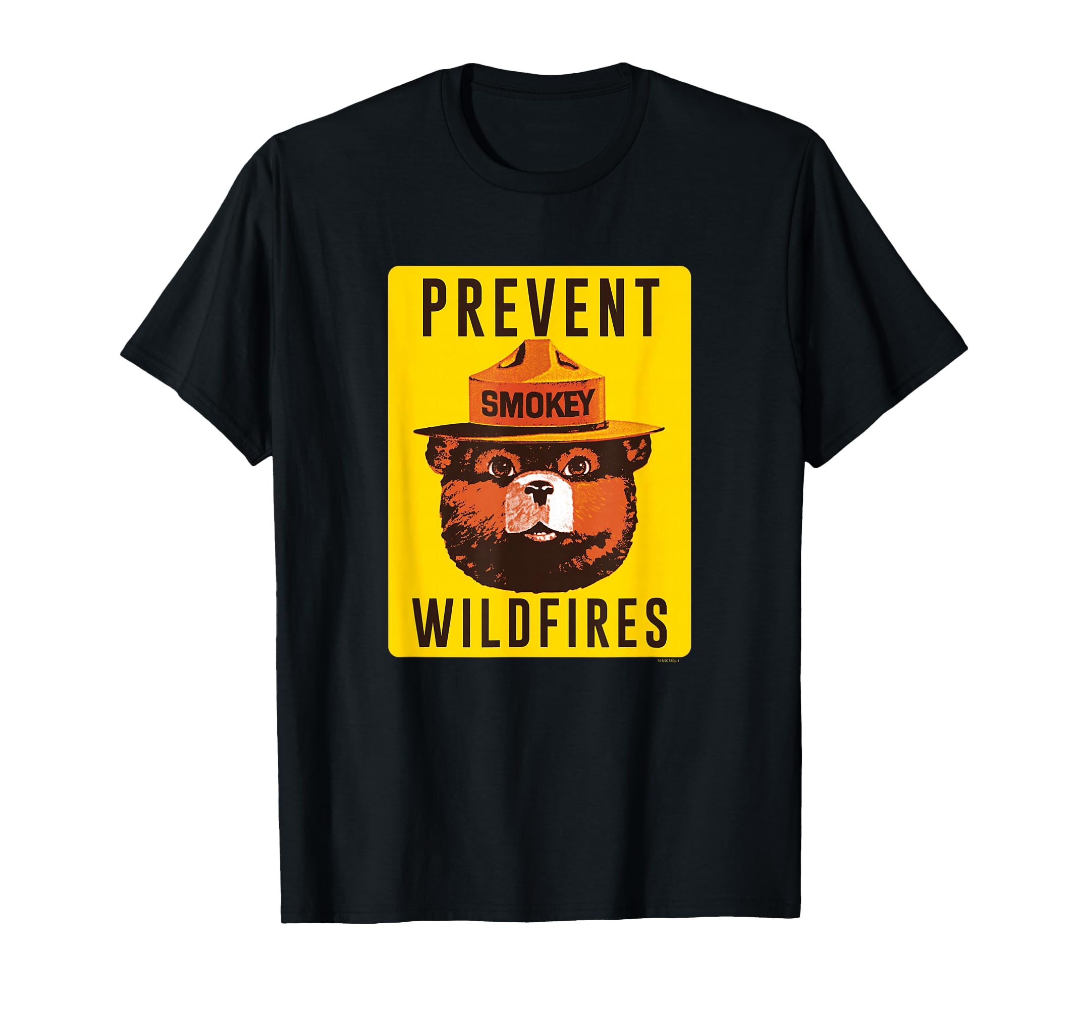 Smokey Bear Prevent Wildfires Sign T-Shirt - Aesthetic Graphic for Adults - T-Shirt, Sweatshirt, Hoodie