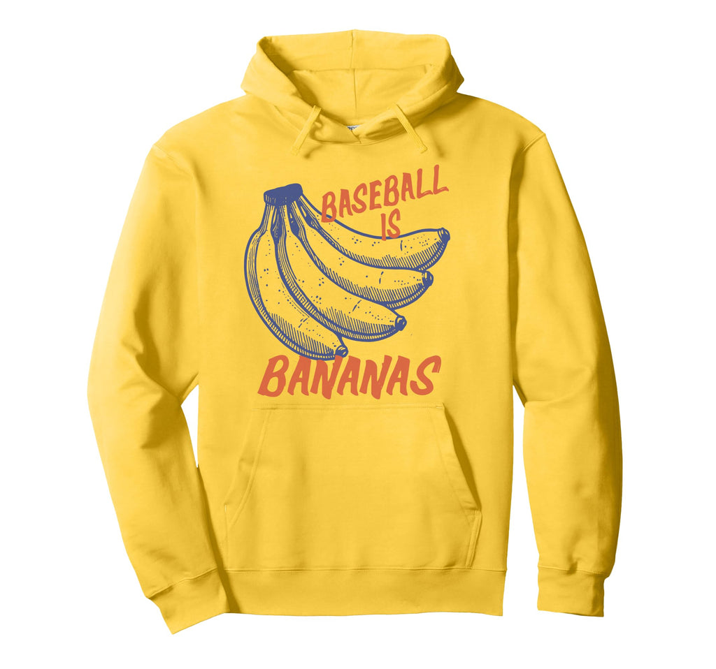 Baseball Is Bananas Funny Ball Tour Hoodie - Trendy Graphic for Adults - T-Shirt, Sweatshirt, Hoodie