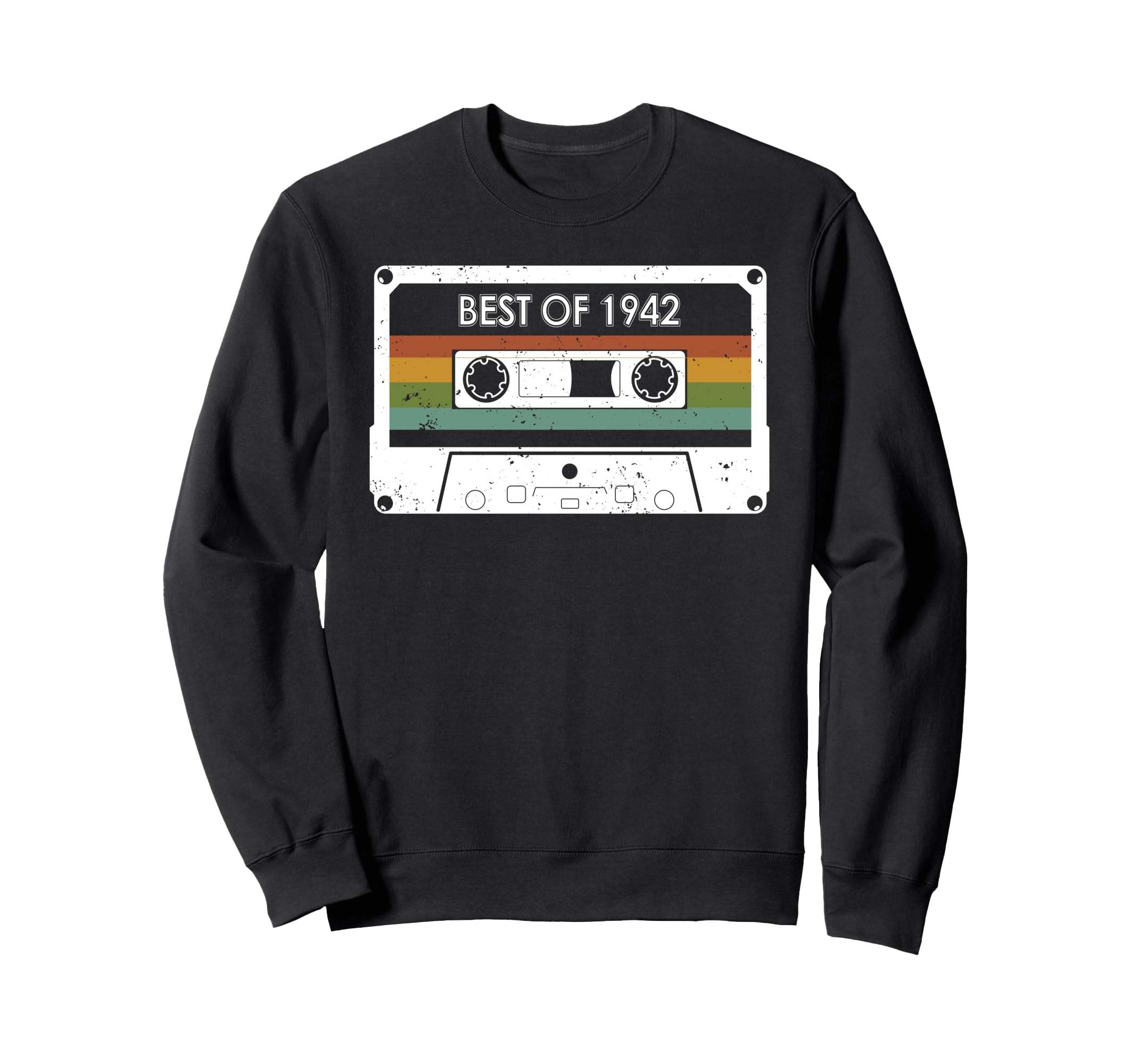Best 1942 82Nd Birthday Cassette Tape Sweatshirt - Graphic Print for Adults - T-Shirt, Sweatshirt, Hoodie
