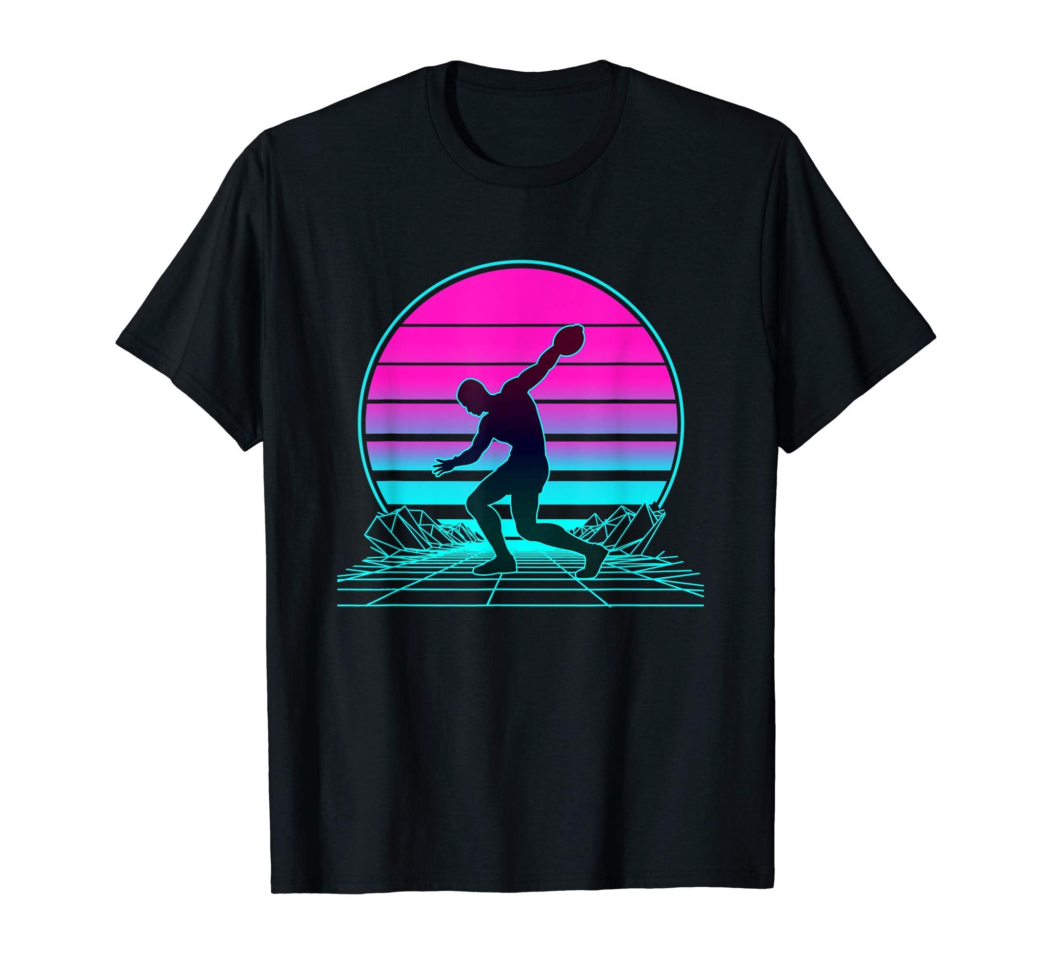 Sunset Discus Throw T-Shirt - Unique Graphic Unisex - T-Shirt, Sweatshirt, Hoodie
