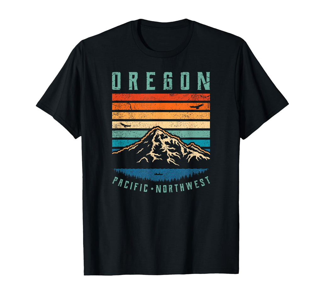 Oregon Portland Home State Mountains T-Shirt - Graphic Print Unisex - T-Shirt, Sweatshirt, Hoodie