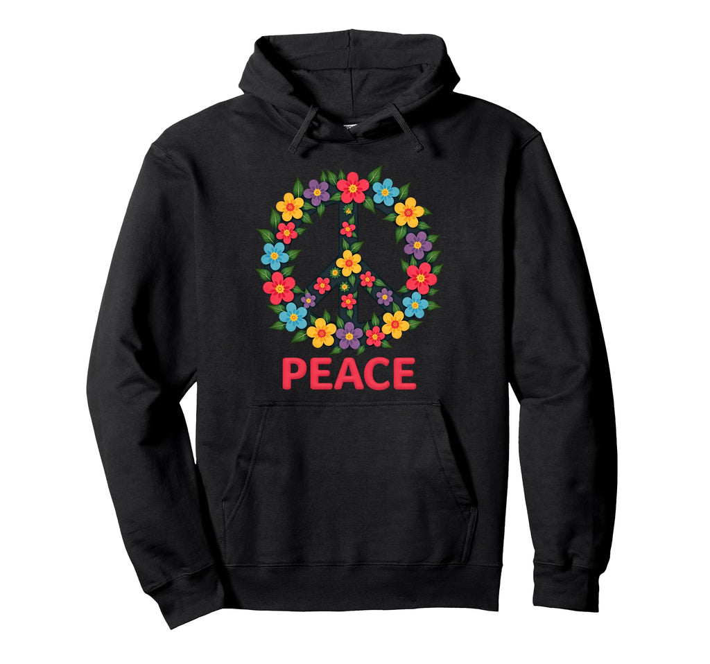 60S 70S Flower Power Groovy Love Hoodie - Custom Art Print for Adults - T-Shirt, Sweatshirt, Hoodie