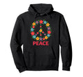 60S 70S Flower Power Groovy Love Hoodie - Custom Art Print for Adults - T-Shirt, Sweatshirt, Hoodie
