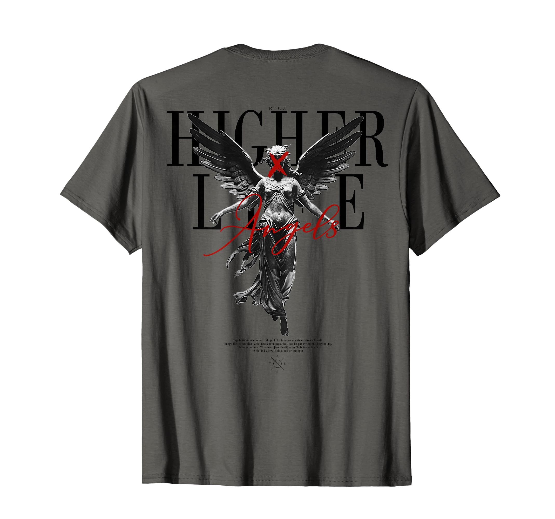 Back Y2K Aesthetic Streetwear Angel T-Shirt - Graphic Print Men Women - T-Shirt, Sweatshirt, Hoodie