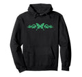 Green Butterfly Tattoo Harajuku Grunge Hoodie - Novelty Apparel Unisex - T-Shirt, Sweatshirt, Hoodie