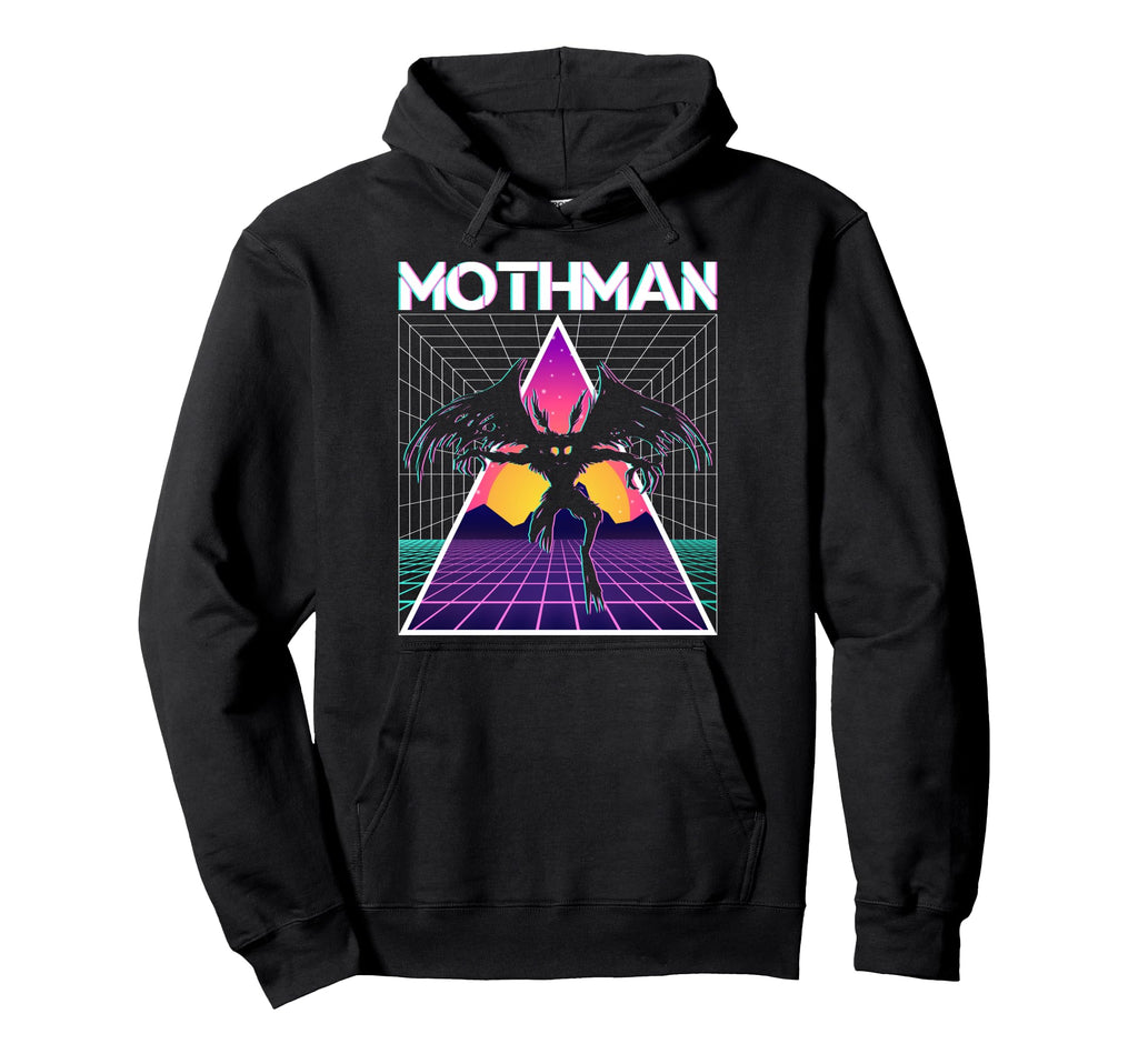 Vaporwave Aesthetic Mothman Hoodie - Casual Everyday Wear Men Women - T-Shirt, Sweatshirt, Hoodie