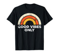 Casual Good Vibes Only Rainbow T-Shirt - Graphic Print for Adults - T-Shirt, Sweatshirt, Hoodie