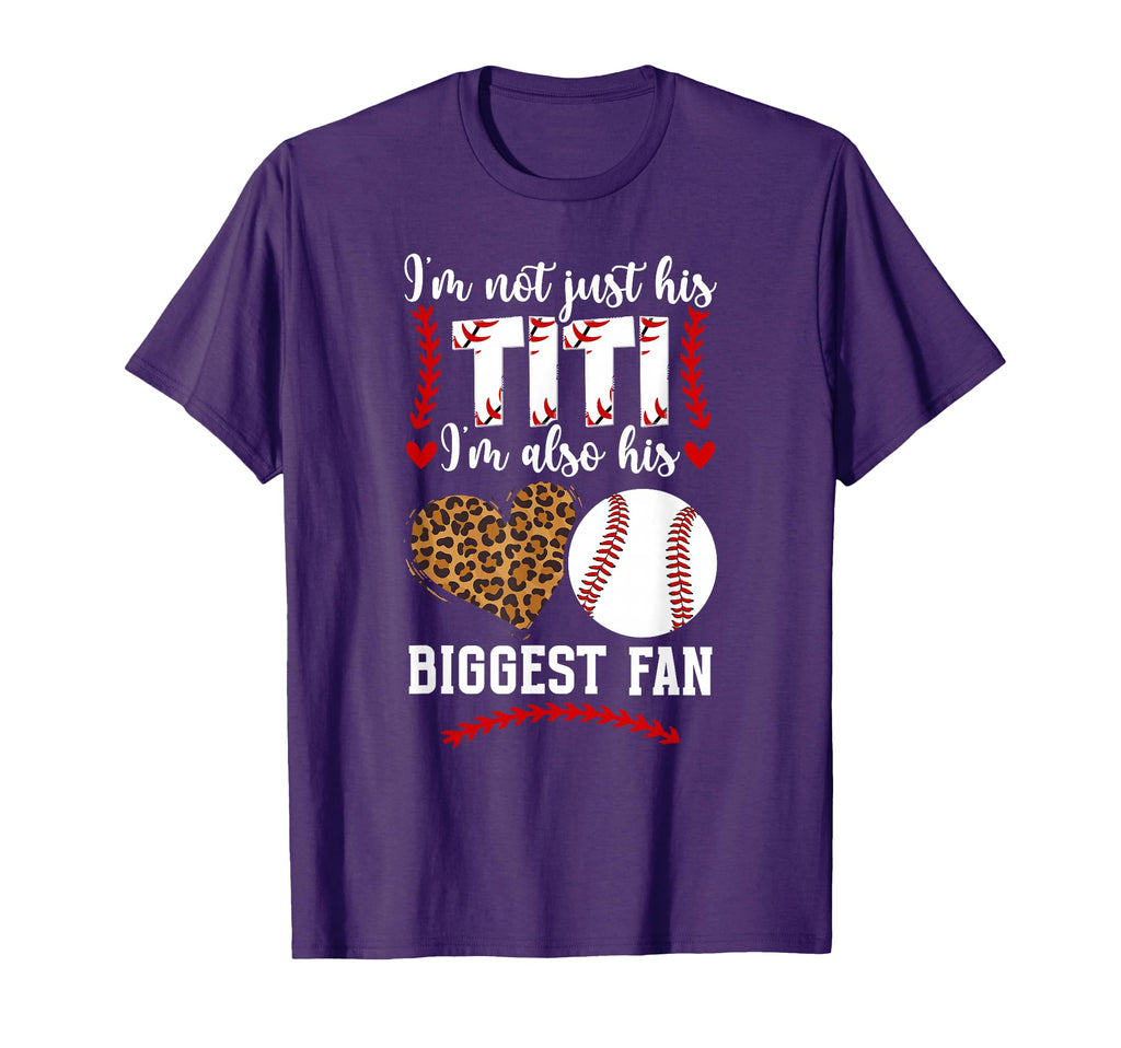 His Biggest Fan Baseball Titi T-Shirt - Minimalist Print for Adults - T-Shirt, Sweatshirt, Hoodie