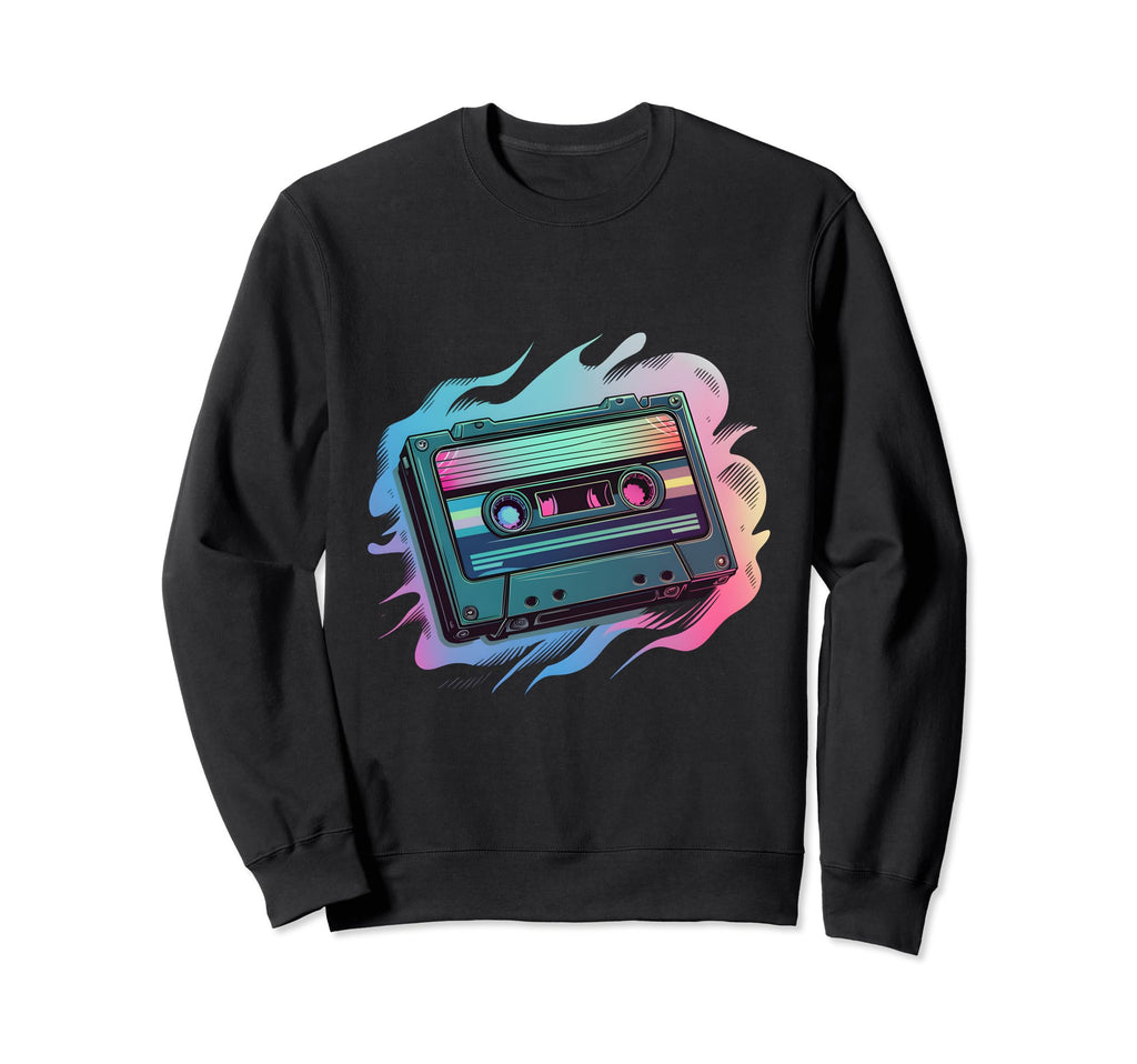 80S Tape Cassette Nostalgia Sweatshirt - Fun Novelty Design Unisex - T-Shirt, Sweatshirt, Hoodie