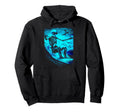 Surfing Skeleton Surfer Riding Wave Hoodie - Streetwear Style for Adults - T-Shirt, Sweatshirt, Hoodie
