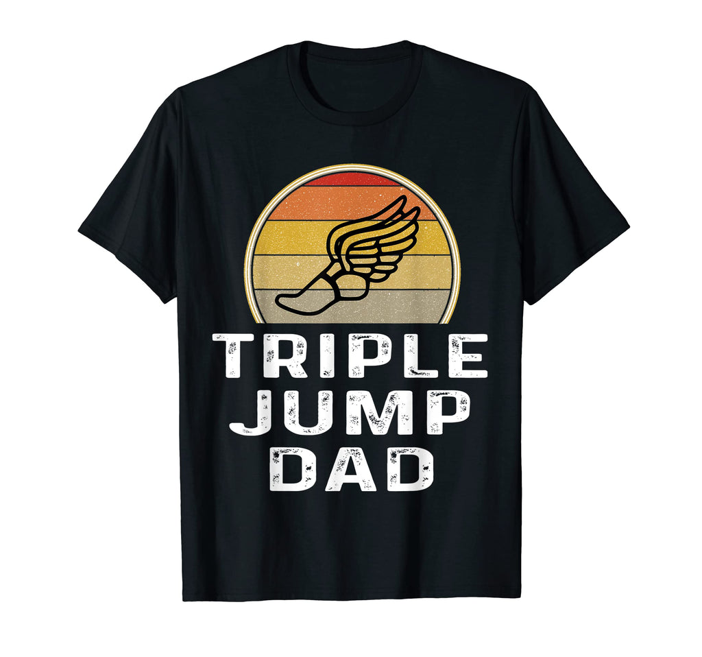 Mens Funny Track And Field Triple Jump Dad T-Shirt - Trendy Graphic Unisex - T-Shirt, Sweatshirt, Hoodie