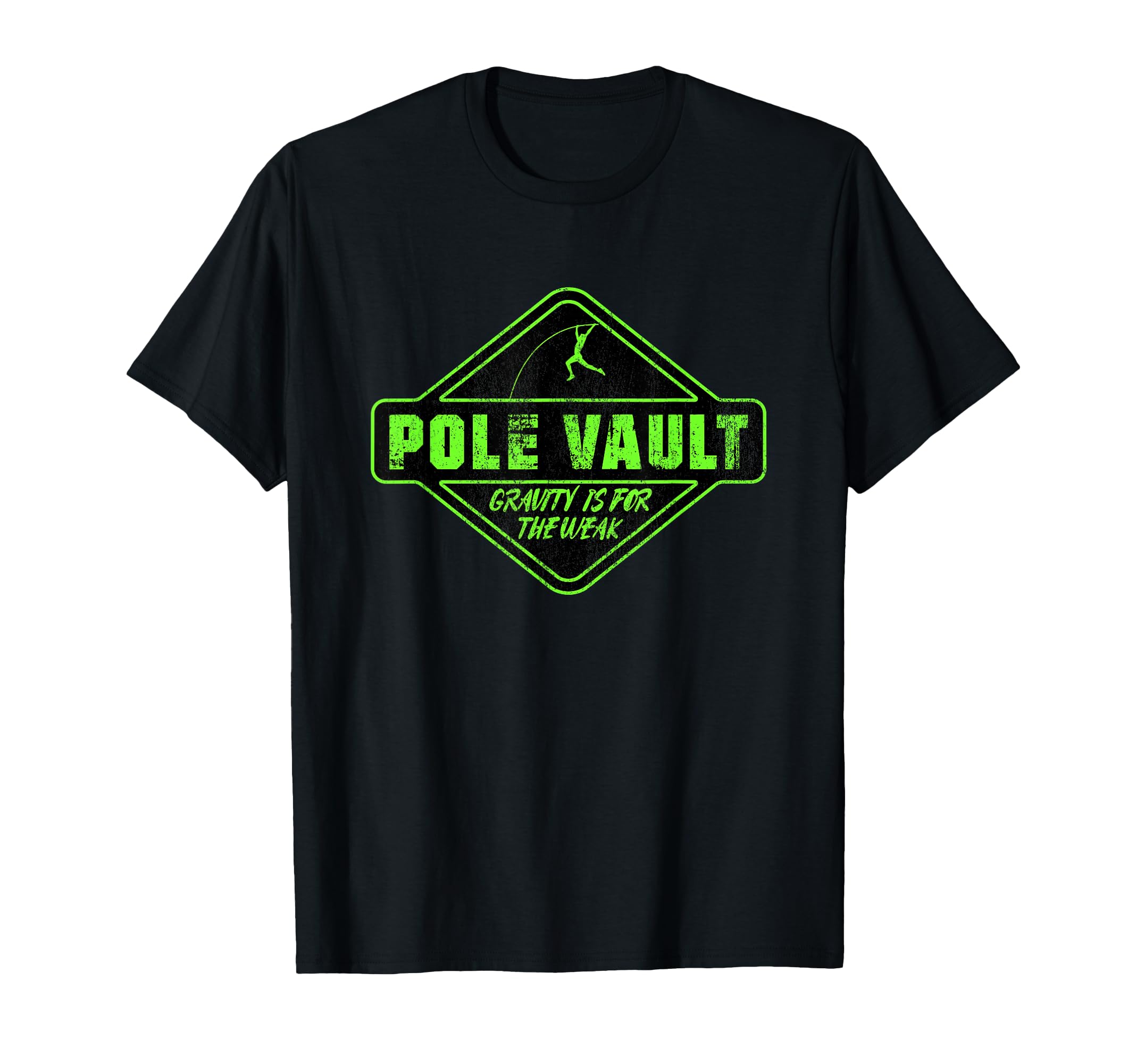 Pole Vault Distressed Pole Vaulting T-Shirt - Minimalist Print Unisex - T-Shirt, Sweatshirt, Hoodie