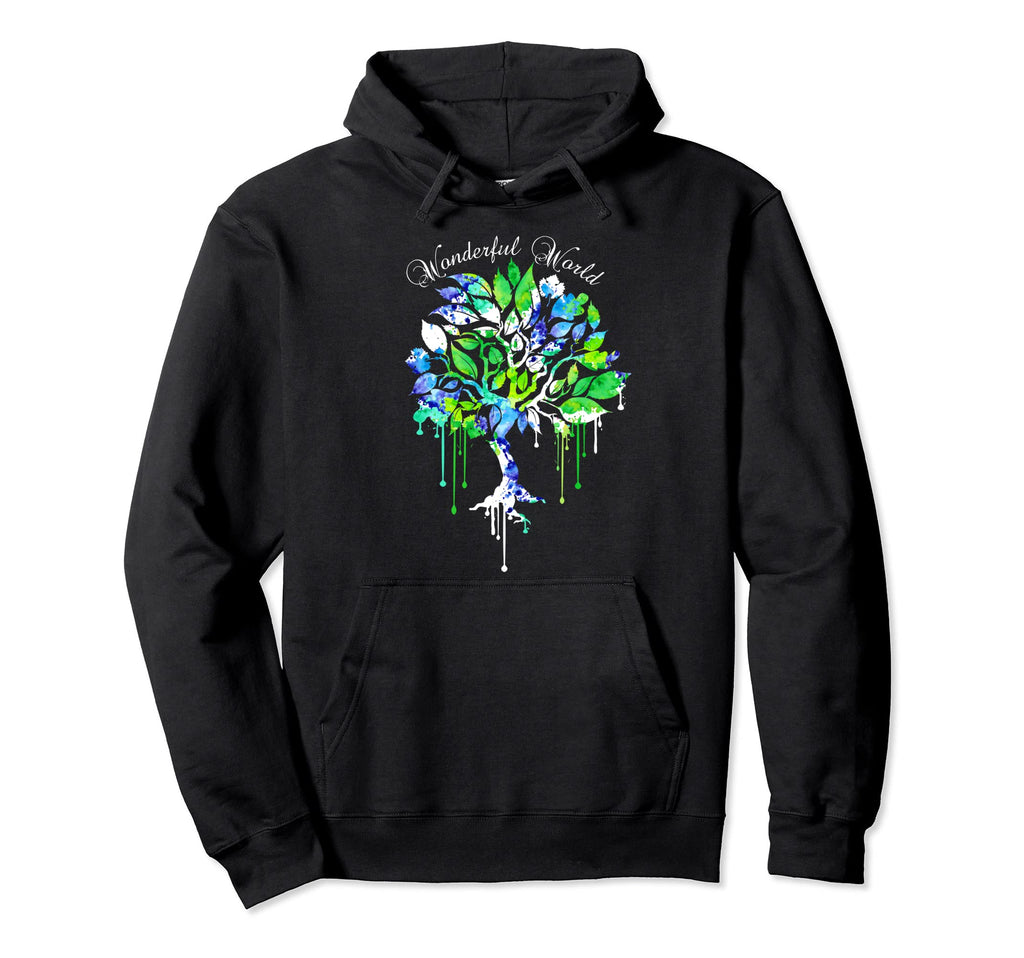 Wonderful World Boho Tree 60S 70S Hoodie - Unique Graphic for Adults - T-Shirt, Sweatshirt, Hoodie