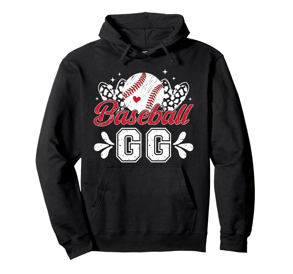 Baseball Gg Grandma Gg Baseball Player Hoodie - Minimalist Print Men Women - T-Shirt, Sweatshirt, Hoodie
