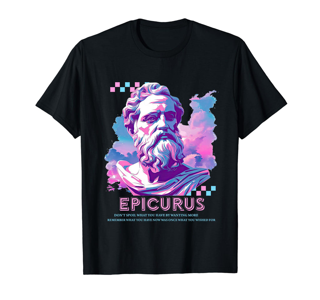 Stoic Philosopher Epicurus Y2K T-Shirt - Streetwear Style for Adults - T-Shirt, Sweatshirt, Hoodie