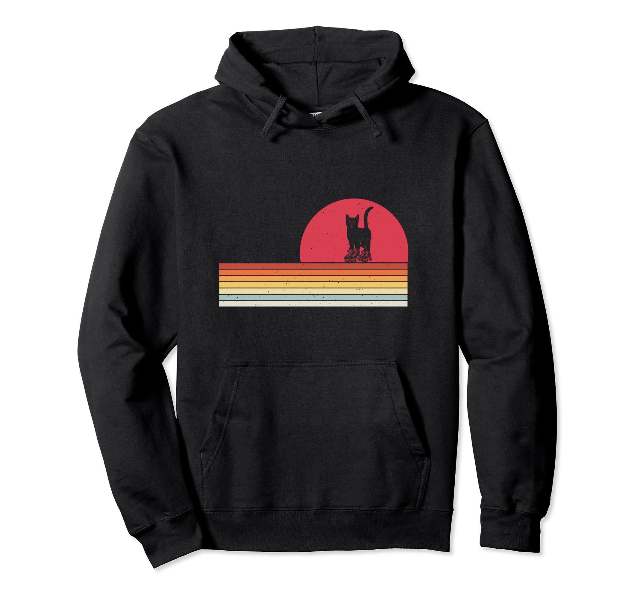Cat Roller Skates Fun Skating Hoodie - Aesthetic Graphic Men Women - T-Shirt, Sweatshirt, Hoodie