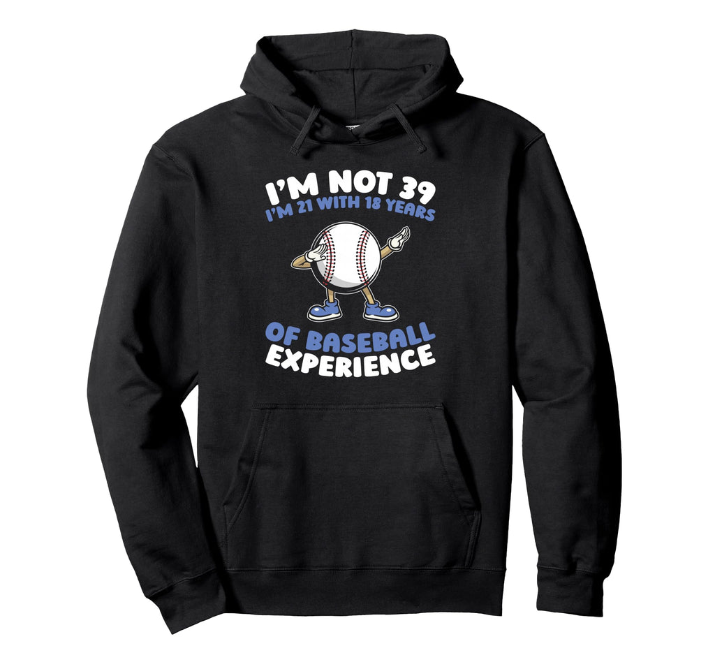 39 Years Old Baseballer Baseball Sport Hoodie - Unique Graphic for Adults - T-Shirt, Sweatshirt, Hoodie