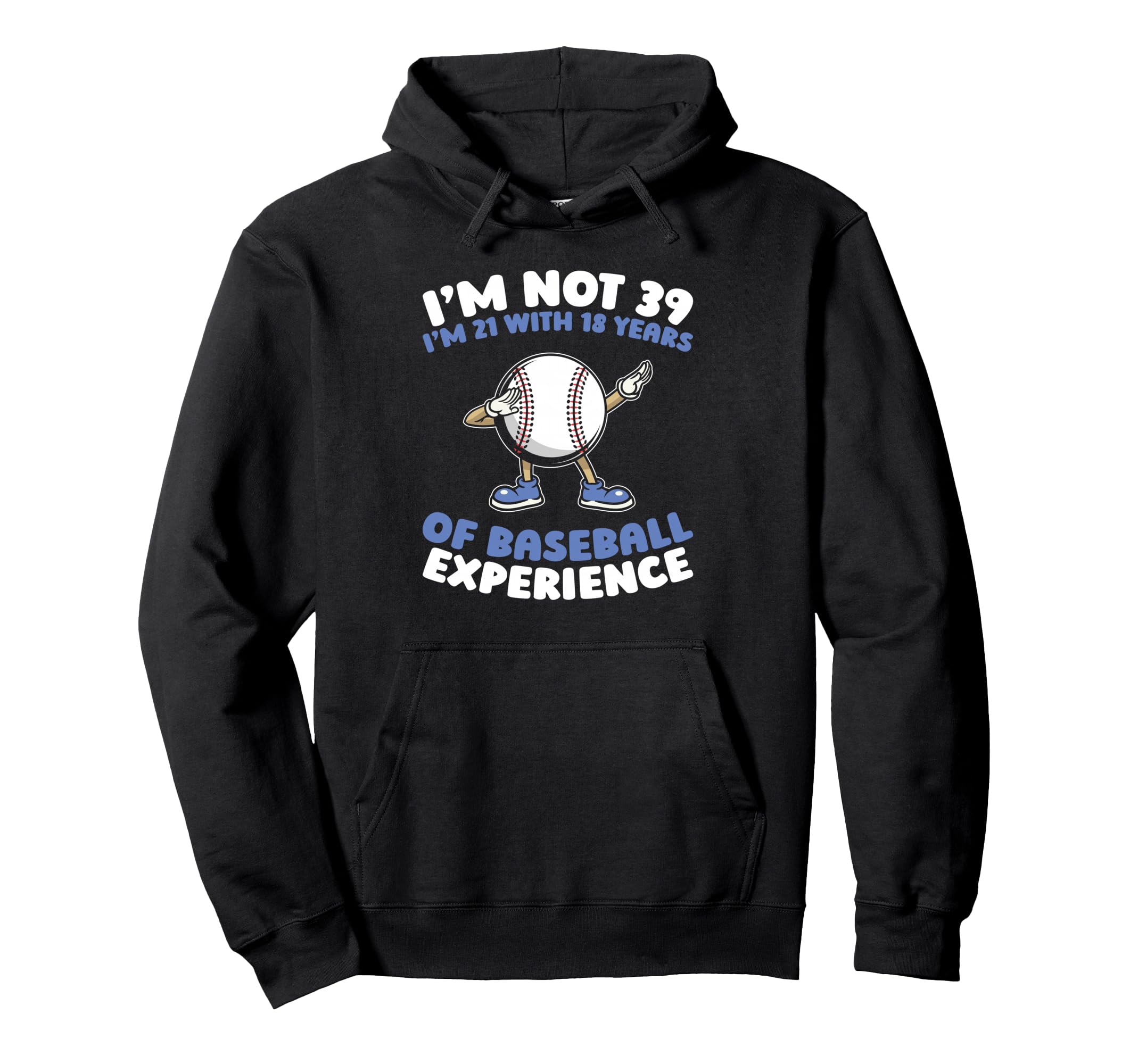 39 Years Old Baseballer Baseball Sport Hoodie - Unique Graphic for Adults - T-Shirt, Sweatshirt, Hoodie