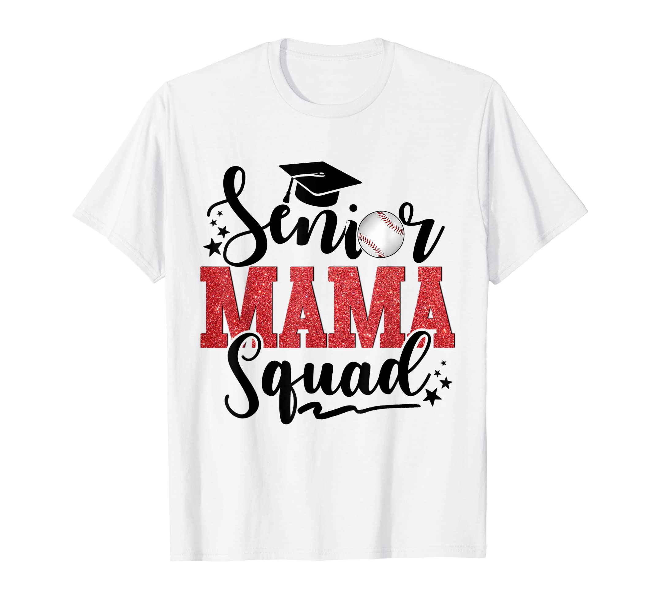 Senior Mama Squad Baseball Proud T-Shirt - Aesthetic Graphic for Adults - T-Shirt, Sweatshirt, Hoodie